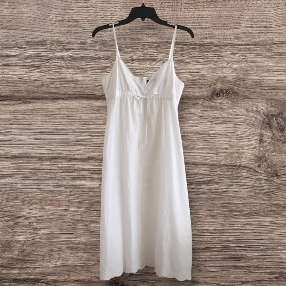 La Redoute Creation White Cotton Slip Dress Size 8